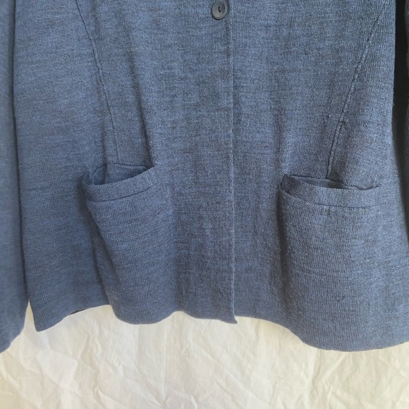 Eileen Fisher wool sweater/ jacket Size Medium - Picture 6 of 12